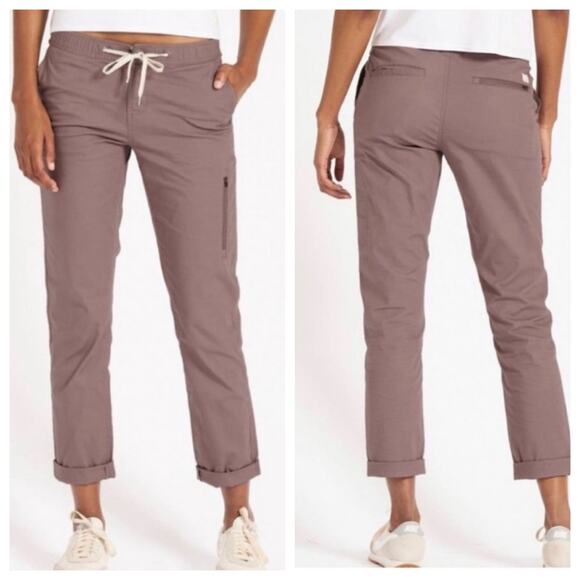 Vuori Ripstop Mauve Drawstring Ankle Hiking Pants Sz Small - Picture 1 of 9